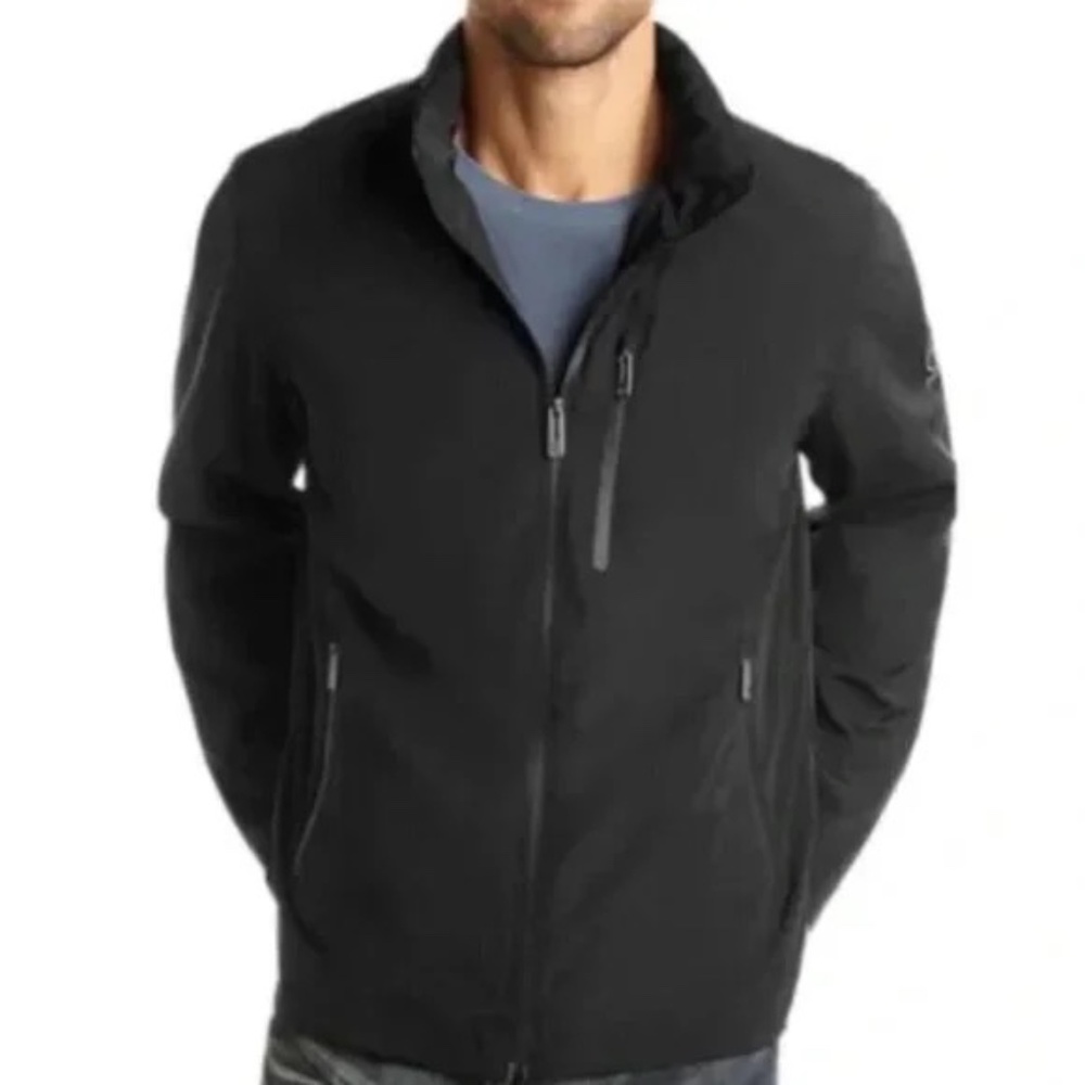 Men's T-Tech by Tumi Soft-Shell Outdoor Jacket, Black, Size Large, Full-Zip